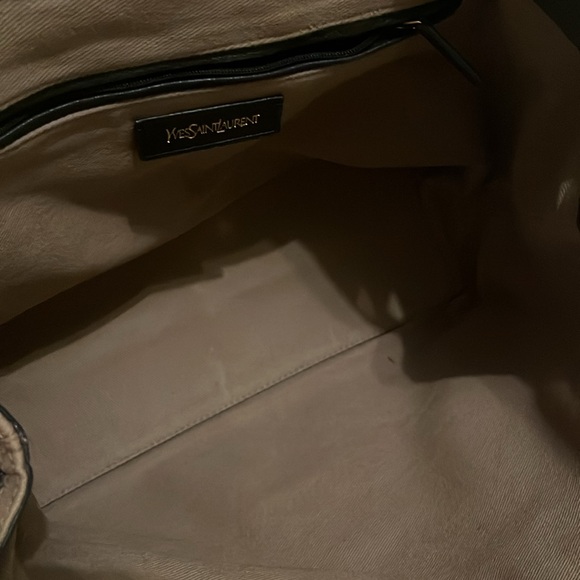 YSL Leather & Canvas Muse Two Handbag - Picture 6 of 12